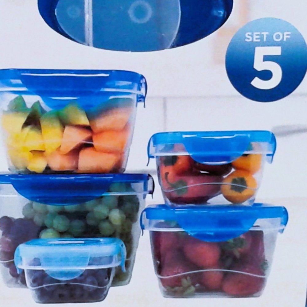 Food Storage 5 Pc Container Set - Picture 2 of 6